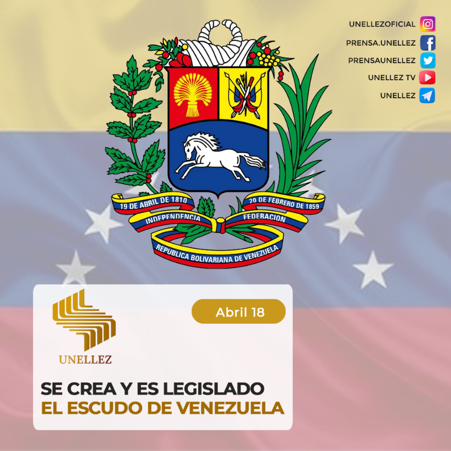 186 años de creación y legislación del Escudo de Venezuela
