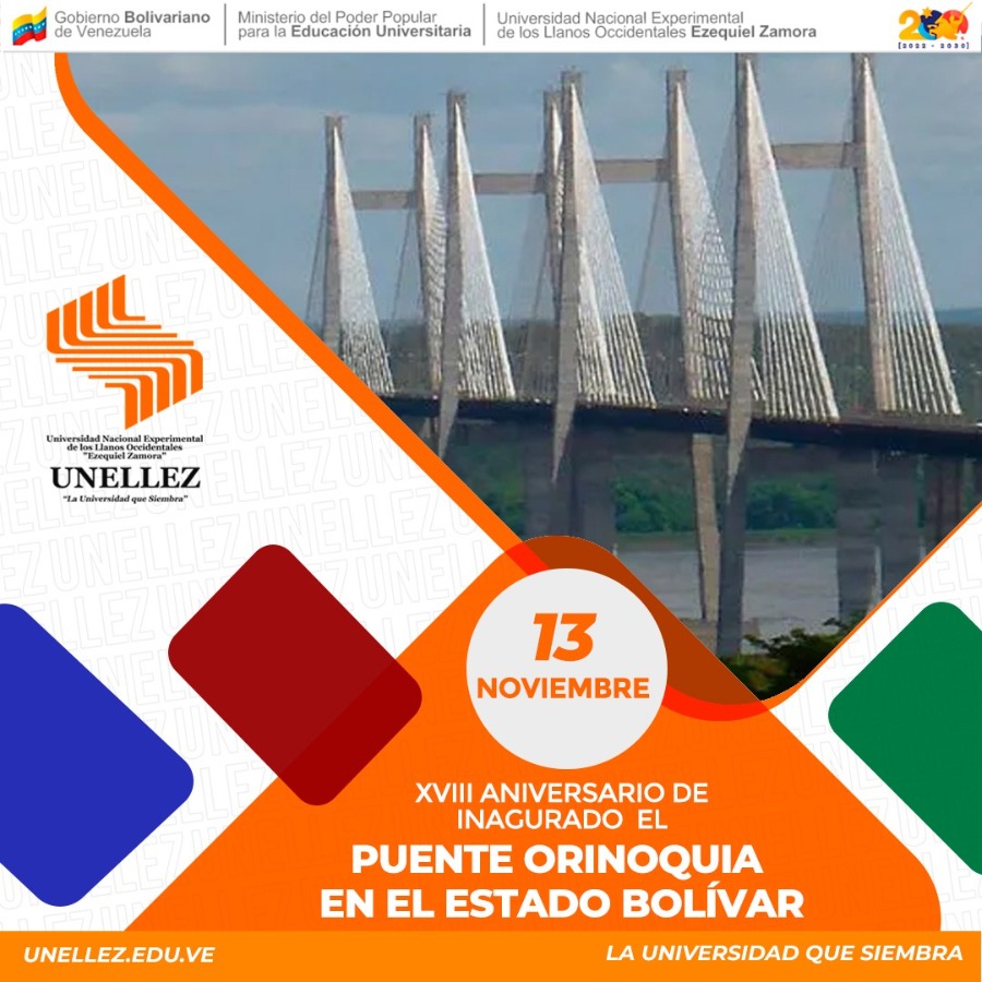 XVIII aniversario de la inauguración  del del Puente Orinoquia