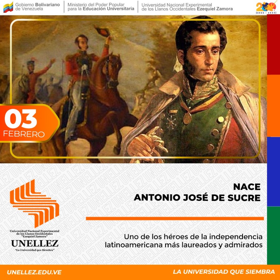 230 años del  natalicio de Antonio José de Sucre