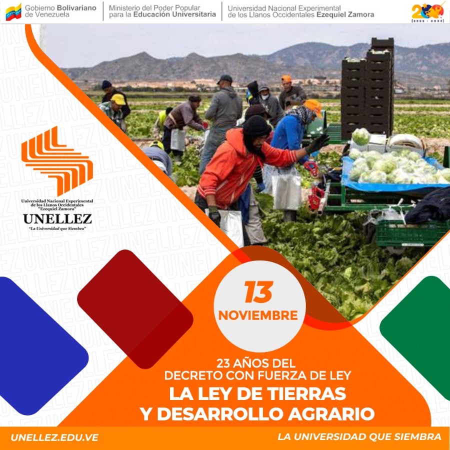  13 de noviembre de 2001: Decreto con Fuerza de Ley de la Ley de Tierras y Desarrollo Agrario